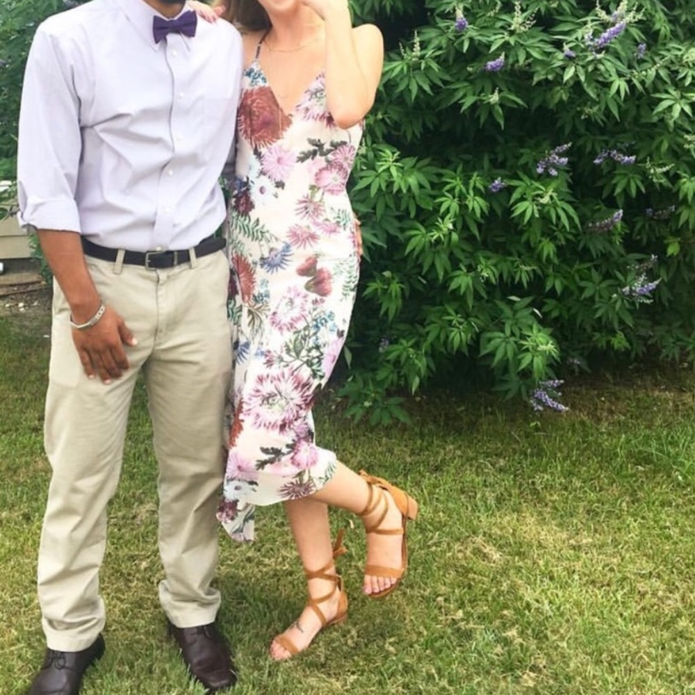 KEEPSAKE Asymmetrical Floral Dress